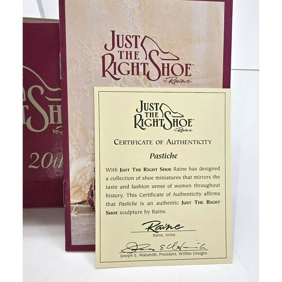 Just The Right Shoe "Pastiche" Miniature Sculpture By Raine Box & COA PR607 - Picture 3 of 9
